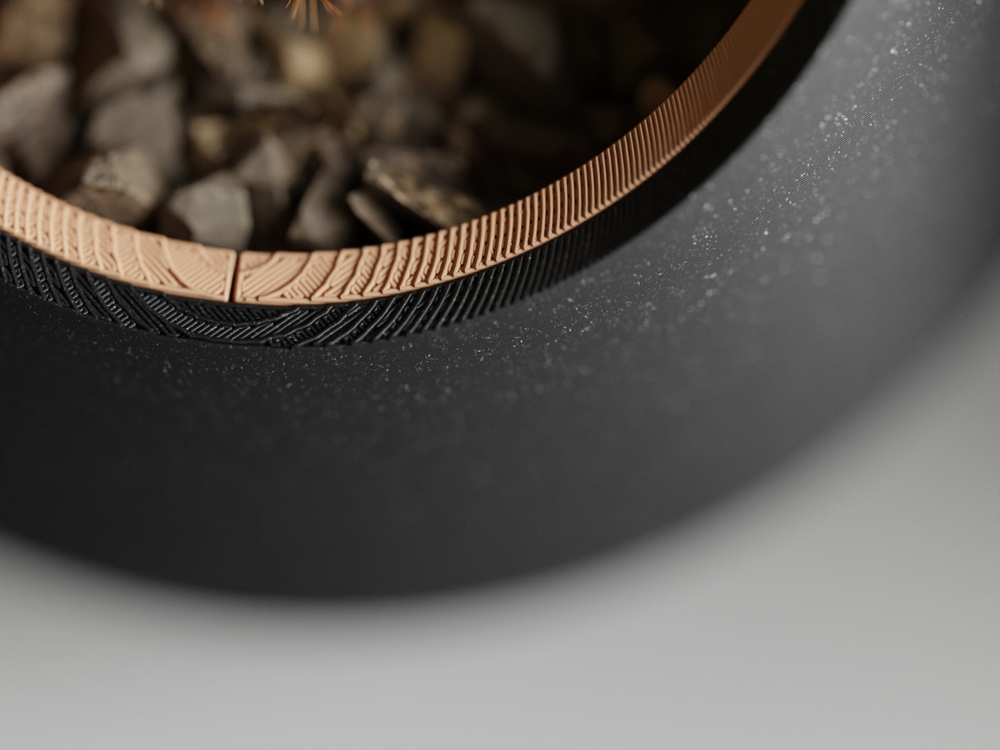 Ghiveci decorativ - Ovelo Essence Dark